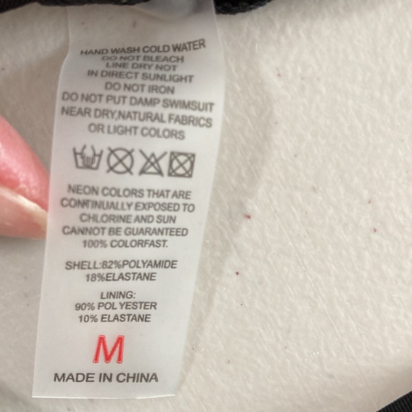 Evaless One Piece, Tummy Control, V Neck Print, with drawstring, Size M - Picture 11 of 11